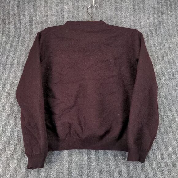 Brooks Brothers Stretch Sweater Womens Large Pullover Burgundy Merino Wool - Picture 4 of 11